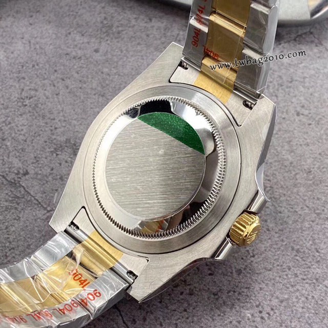 勞力士複刻手錶 Rolex男士腕表 間金黑陶瓷圈男式手錶 GMTMASTER格林尼治型環球腕表 126710BLRO-0001  gjs2189